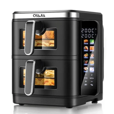 11L Doppel Heissluftfritteuse 2800W Digital Airfryer Knusprig &Fettarm Ölfrei DE - Bild 1 von 4