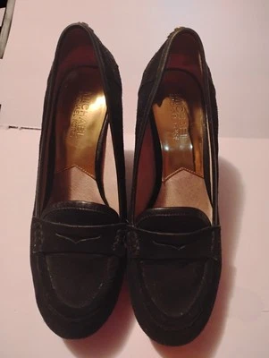 Черные замшевые лоферы на танкетке Michael Kors - Изображение 1 из 4