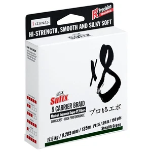 Sufix Cuerda de Pesca Trenzada x8 300m Verde 15,5kg 0,185mm (0,13€/m) - Imagen 1 de 4