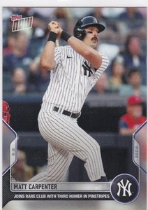 2022 TOPPS NOW #286 MATT CARPENTER- NEW YORK YANKEES - Picture 1 of 2
