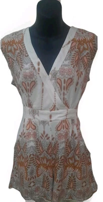 Mameluco/pantalones cortos/jersey de una pieza MinkPink floral rosa salmón para mujer talla M cremallera  Foto 1 de 4