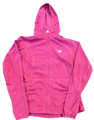 The NORTH FACE Womens Sz Medium Pink Full Zip TKA 100 HOODIE MICROFLEECE Jacket - Image 1 of 4