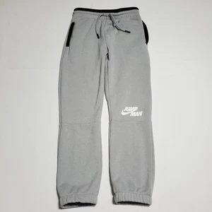 Michael Jordan Jump Man Nike Sweatpants Boys Size 6/7 Gray - Picture 1 of 6