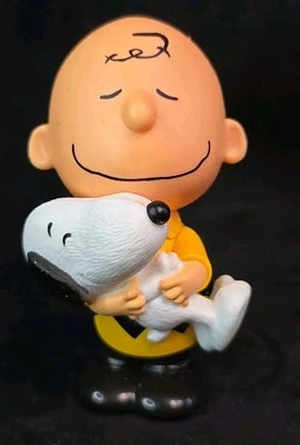 2015 Peanuts Película Charlie Brown & Snoopy 4" Bailando Bobble McDonalds Happy Meal Foto 1 de 4