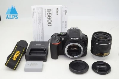 [50 shots] Nikon D5600 24.2MP Camera Black w/ AF-P DX 18-55mm VR Lens #251112h - Image 1 of 4