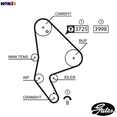 TIMING BELT 5588XS FOR SUZUKI GRAND/VITARA/XL-7/NOMADE/ESCUDO  PEUGEOT 806 - Image 1 of 4