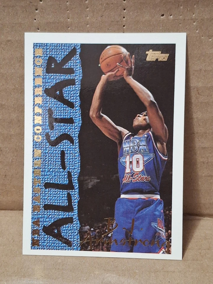 1994-95 BJ ARMSTRONG TOPPS ALL STAR WEEKEND CARD #9 CHICAGO BULLS HORNETS IOWA - Image 1 of 2