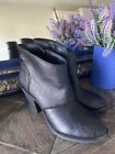 Women' Jessica Simpson Colver Pull On Ankle Boots Beautiful Leather Black, Sz 9
