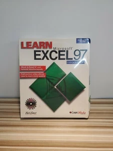 Learn Microsoft EXCEL 97 Introduction Learning CD Windows still FACTORY SEALED - Picture 1 of 5