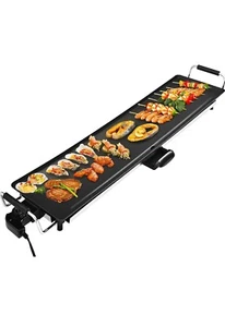 Electric Nonstick Extra Larger Griddle Grill-35" Teppanyaki Grill BBQ with For - Picture 1 of 3