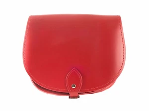 Damen Made UK rote Ledertasche Satteltaschen in vielen Farben erhältlich - Bild 1 von 4