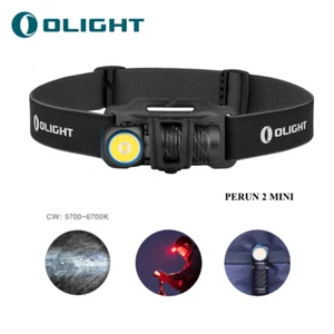Olight Perun 2 Mini 1100 Lumens Headlamp Torch with CW LED & Red Light - Black - Picture 1 of 18