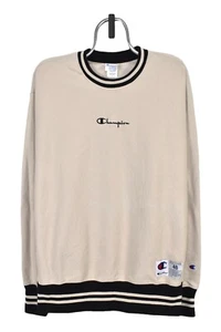 Modern Champion sweatshirt (XXL), beige embroidered crewneck - Picture 1 of 5