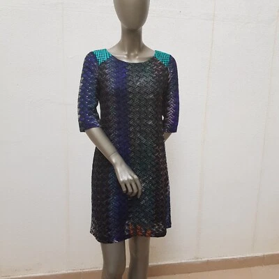 Hübsches Kleid von Custo Barcelona, M, braun, grün, blau, orange, lila, beige, s - Bild 1 von 4