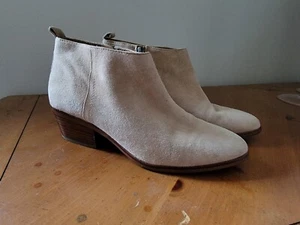J.CREW Beige Suede Ankle Boots Women Size 8.5 - Picture 1 of 2