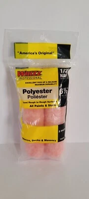 Whizz 6-1/2 In. x 1/2 In. Domed End Cap Polyester Knit Fabric Roller Cover - Image 1 of 2