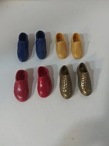 Barbie Accessories 4 Pairs Of Shoes For Ken Doll Ships Fast - Picture 1 of 1