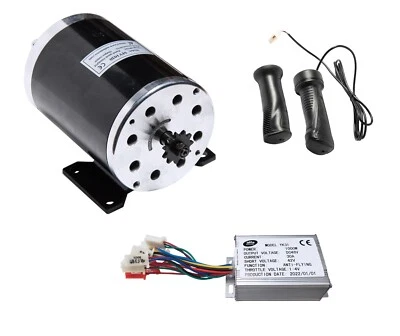 Kit motor eléctrico 1000 W 48 V DC 1020 con caja de control BASE y acelerador f scooter Foto 1 de 4
