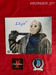 ¡FOTO 8x10 firmada autografiada por Ken Kirzinger! ¡FREDDY VS JASON! JASON! BECKETT! - Imagen 1 de 2