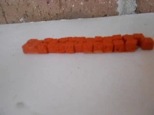 #6102 N Scale Accessories Detailed Orange Metal Baled Of Scrap Fits 50' Gondlas - Picture 1 of 4
