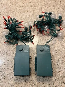 25 Battery Operated Color RED with White Bulbs Christmas Weddings Tested Works! - Picture 1 of 1