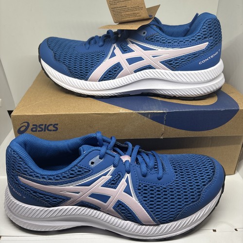 Scarpe da corsa sportive ASICS Contend 7 grado scuola bambini colore Lake Drive US 7