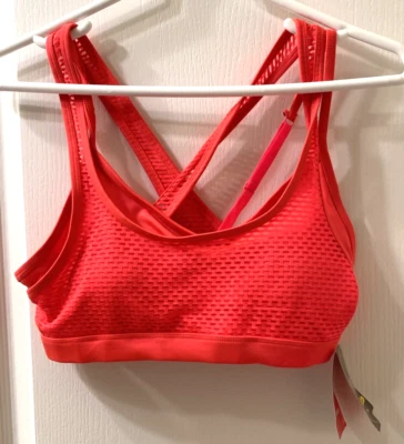 Danskin Now Performance Fitted Sports Bra Pull On Pink Size Small Removable Pads - Image 1 of 4