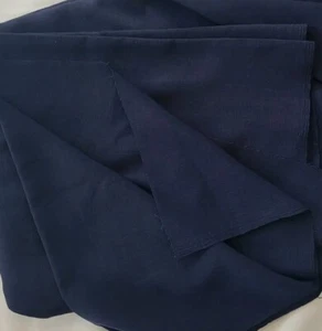 PREMIUM QUALITY DRESSMAKING FABRIC, NAVY BLUE, 4.4 METRES x 114 CM WIDE - Picture 1 of 2