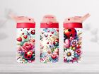 Cute Lady Bug Kid's 12 Oz. Flip Top Insulated Tumbler, Choice Of Lid Color