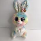 Ty Beanie Boos Bubby Easter Rabbit Pastel Multi Color Big Eye Tye Dye 12 Bunny