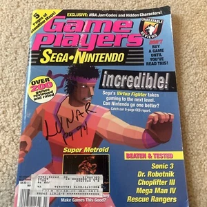 E6 GAME PLAYER SEGA NINTENDO GUIDE MARCH ‘94 CASTLEVANIA CLAYMATES LUNAR NBA JAM - Picture 1 of 10