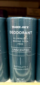 Trader Joes Deodorant Aluminum and baking soda free! Unscented! - Picture 1 of 2