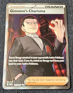 Pokemon Giovanni’s Charisma 197/165 Full Art Ultra Rare Scarlet Violet 151 - Picture 1 of 2