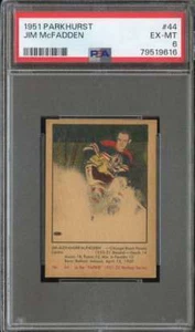 1951-52 PARKHURST #44 JIM MCFADDEN PSA 6 (RC) BLACKHAWKS *CC0056 - Picture 1 of 2