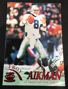 TROY AIKMAN Dallas Cowboys 1996 Pacific Gridiron Red Foil #30 Jumbo NFL HOF - Photo 1 sur 1