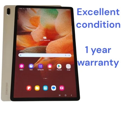 Samsung Galaxy Tab S7 FE 12.4" Wifi Tablet 128GB Silver  ExcellenCondition  - Image 1 of 4