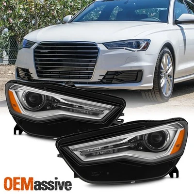 Par de faros proyectores tipo hid/xenón para Audi A6 2016-2018 con nivelación automática Foto 1 de 4