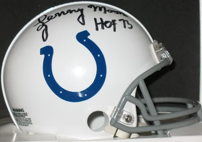 Lenny Moore Autograph Signed Mini Helmet JSA Certified Baltimore Colts HOF 75 - Image 1 of 4