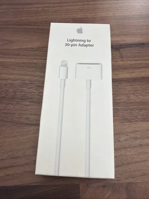Genuine Apple Lightning to 30Pin audio/sync Adapter Cable for iPhone iPod iPad.. - Image 1 of 2