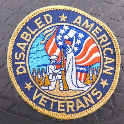 DAV Patch Disabled American Veterans Military Soldier - Image 1 of 4