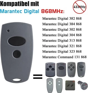 Garage Door Hand Transmitter for 868Mhz Marantec Digital 302，384，304，313，321，323 - Picture 1 of 10
