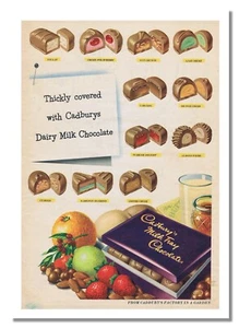 Cadburys Milktray Retro Poster Chocolate Sweet Old Advert Picture Cocoa Pleasure - Picture 1 of 6