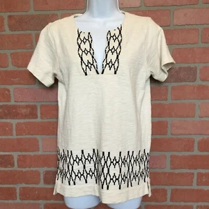 Madewell Damen Top XS Tunika Kurzarm Baumwolle Bluse  - Bild 1 von 7