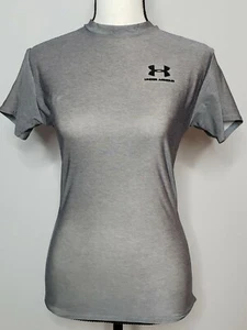Camiseta para mujer Under Armour cuello redondo gris talla pequeña - Imagen 1 de 8