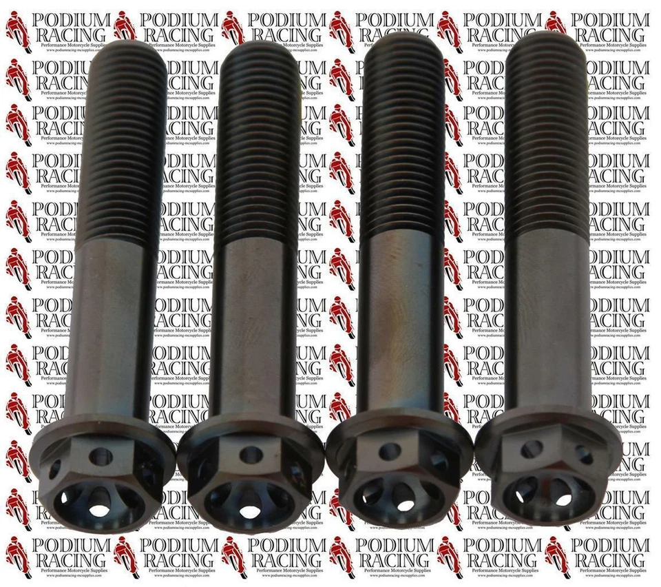 DUCATI DIAVEL 1260 55MM BLACK TITANIUM FRONT CALIPER BOLTS 77915111B - Image 1 of 1