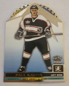 2001-02 Pacific North American All Stars DieCut #1 Paul Kariya HOF