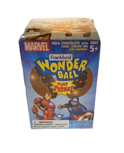 Wonder Ball Marvel Münze versiegelt ungeöffnet (Frankford) Milchschokolade plus Preise - Bild 1 von 6