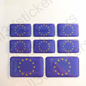 Pegatina Europa Resina Cúpula Pegatinas Europa Bandera 3D Vinilo Adhesivo Calcomanía Coche - Imagen 1 de 3