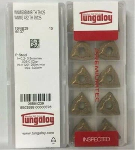10pcs Tungaloy WNMG080408-TH T9125 WNMG432-TH Carbide Insert - Picture 1 of 1