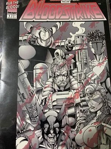Bloodstrike #1 1993 arte de Rob Liefeld Blood Brothers Prelude como nuevo - Imagen 1 de 2